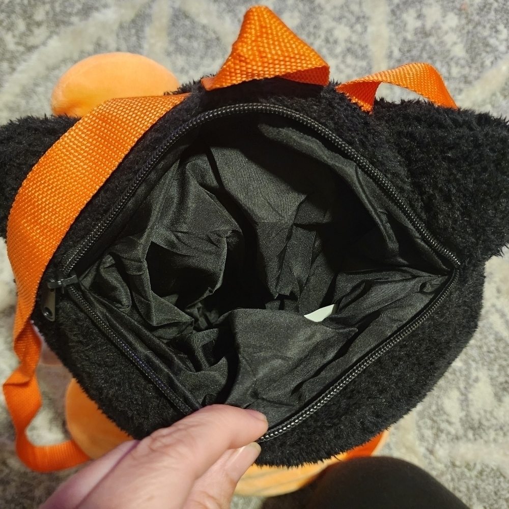Sanrio Hello Kitty Halloween Pumpkin Costume Plush Stuffed Animal Backpack 2024 - Picture 7 of 9